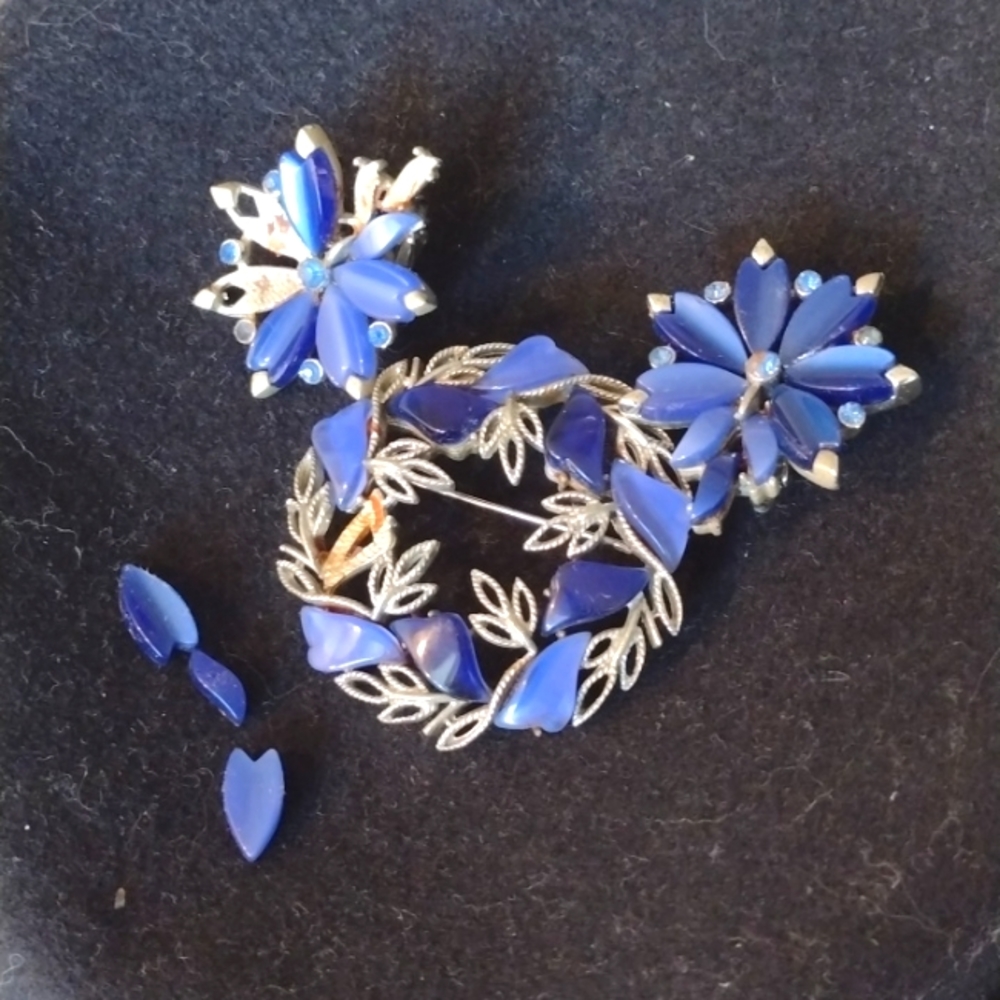 Vintage Ciro Clip-on Earrings and Brooch